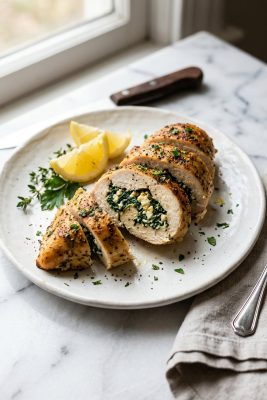 Spinach Feta Stuffed Chicken