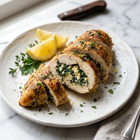 Spinach Feta Stuffed Chicken