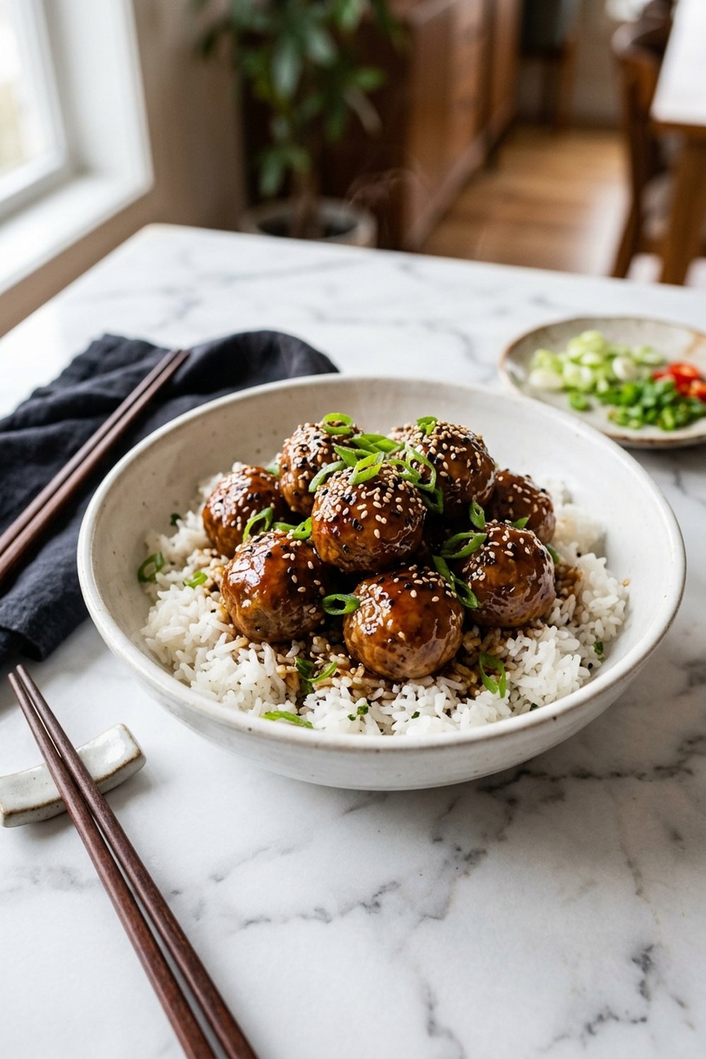 Sticky Asian Glazed Meatballs
