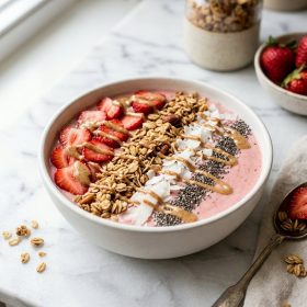 Strawberry Banana Smoothie Bowl