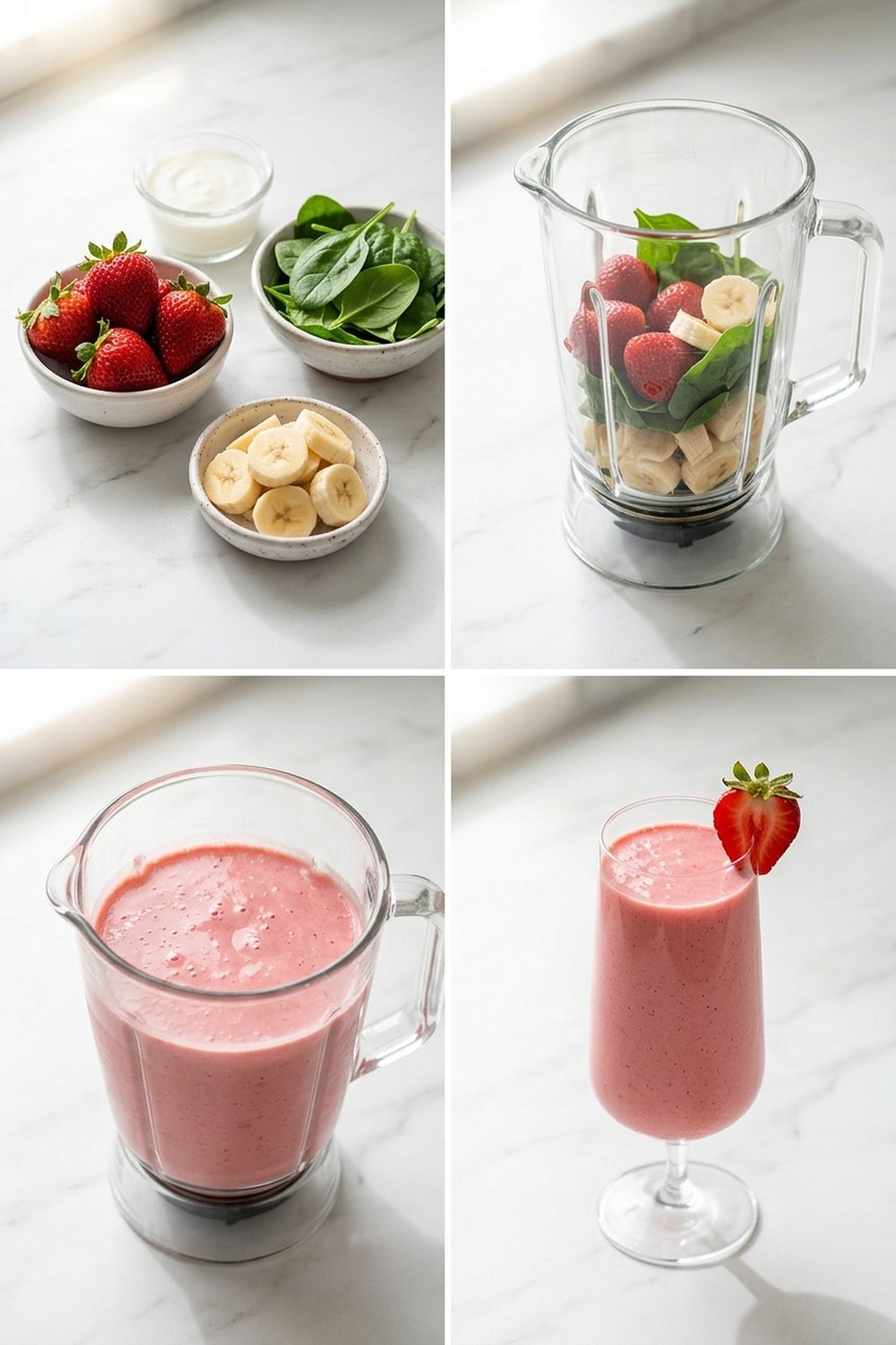 How to make Strawberry Banana Smoothie