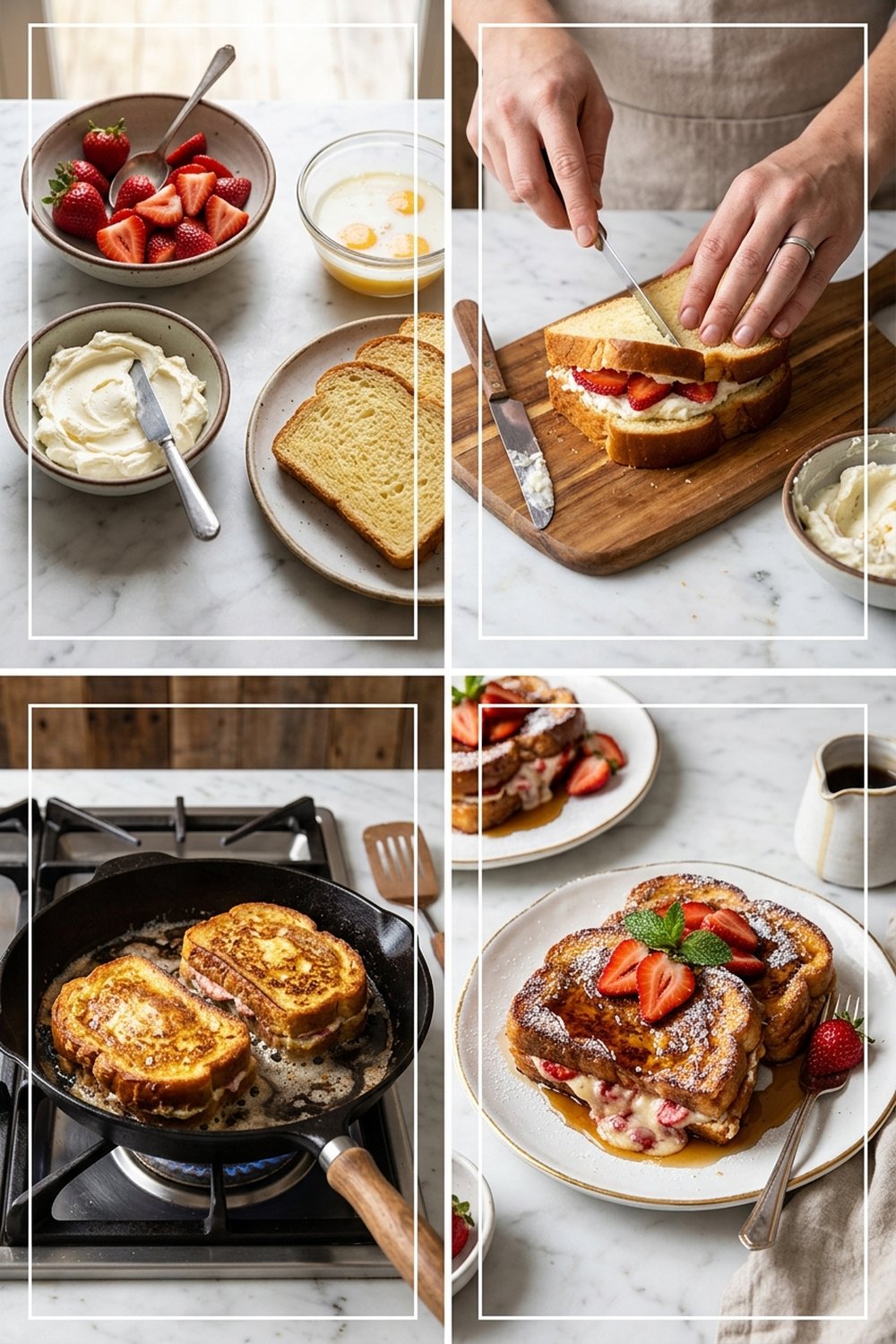 How to make Strawberry Cream Cheese Stuffed French Toast