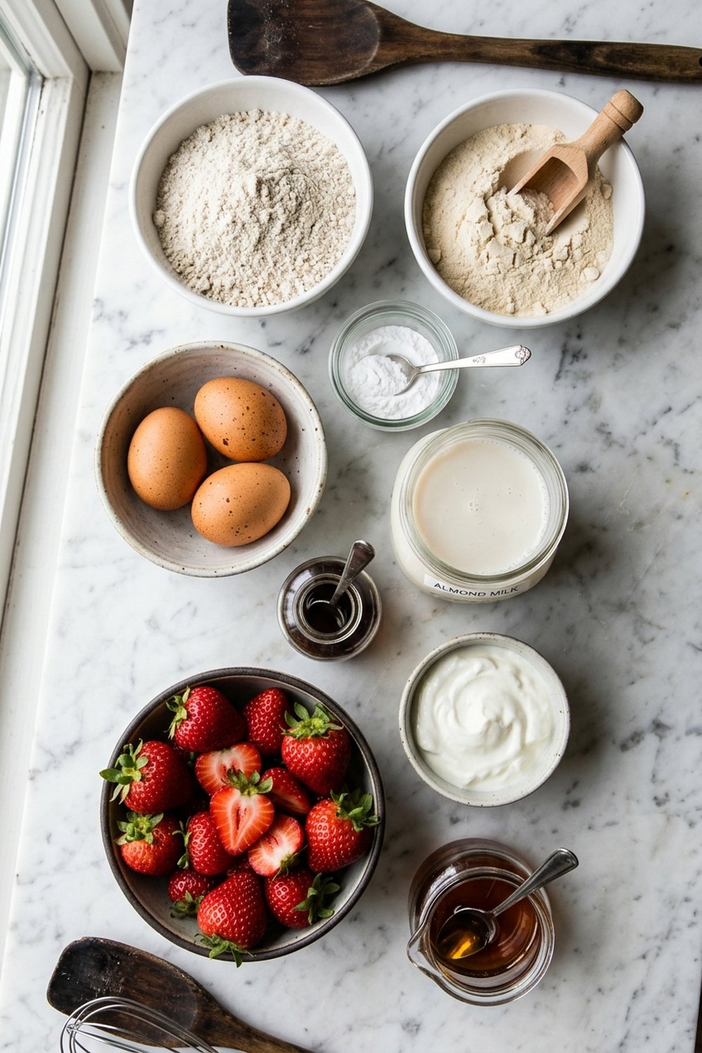 Strawberry Shortcake Protein Pancakes ingredients