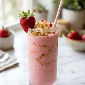 Strawberry Shortcake Protein Smoothie