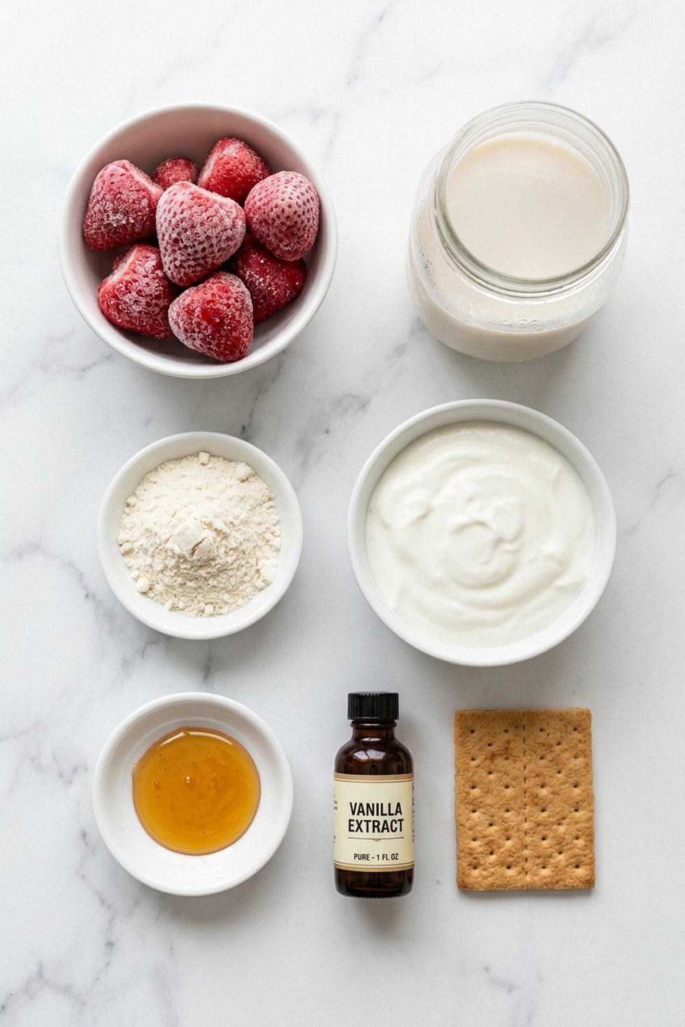 Strawberry Shortcake Protein Smoothie ingredients