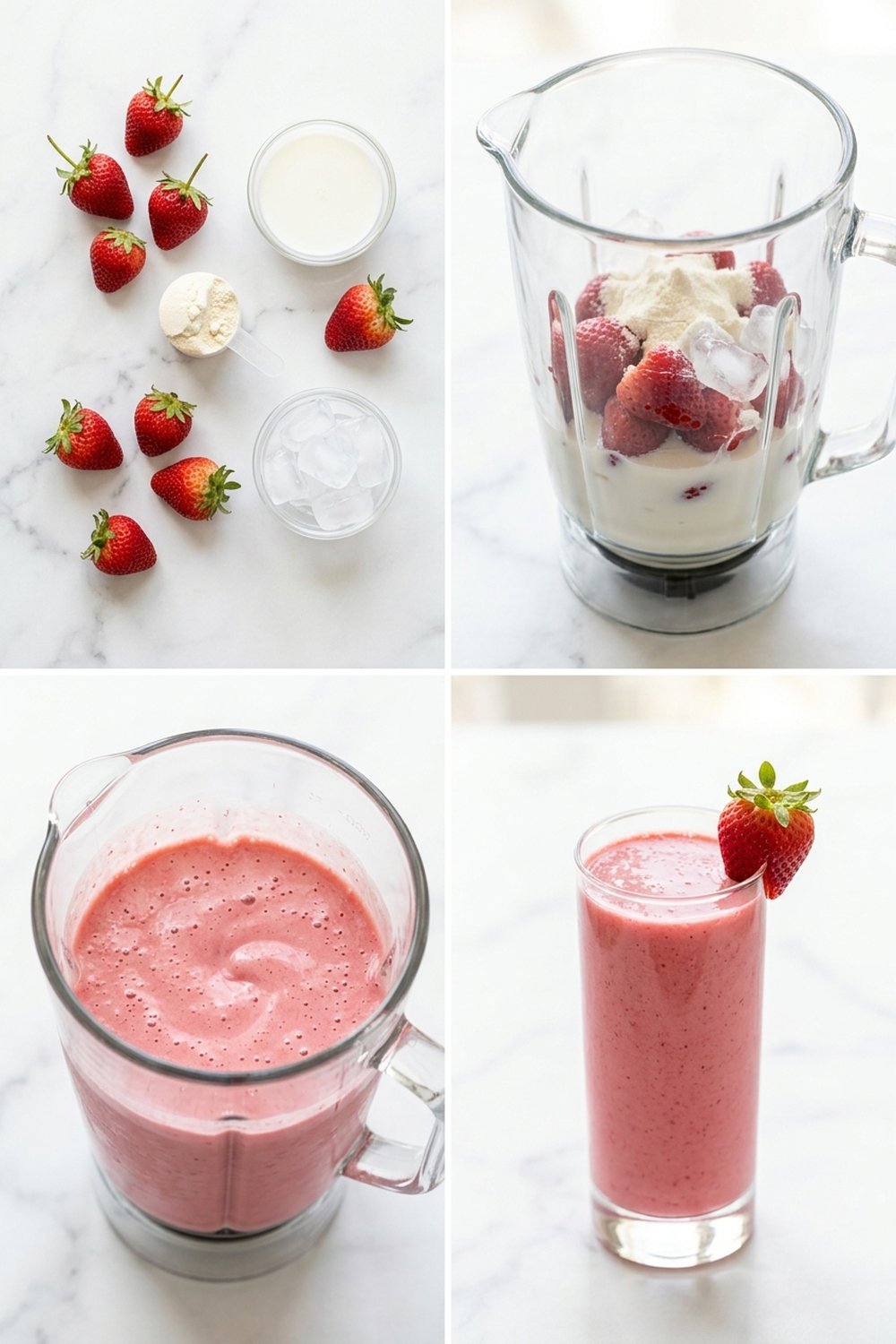 How to make Strawberry Shortcake Protein Smoothie