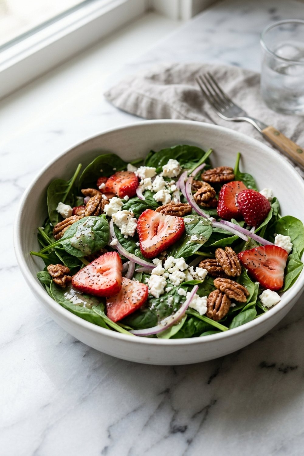 Strawberry Spinach Salad