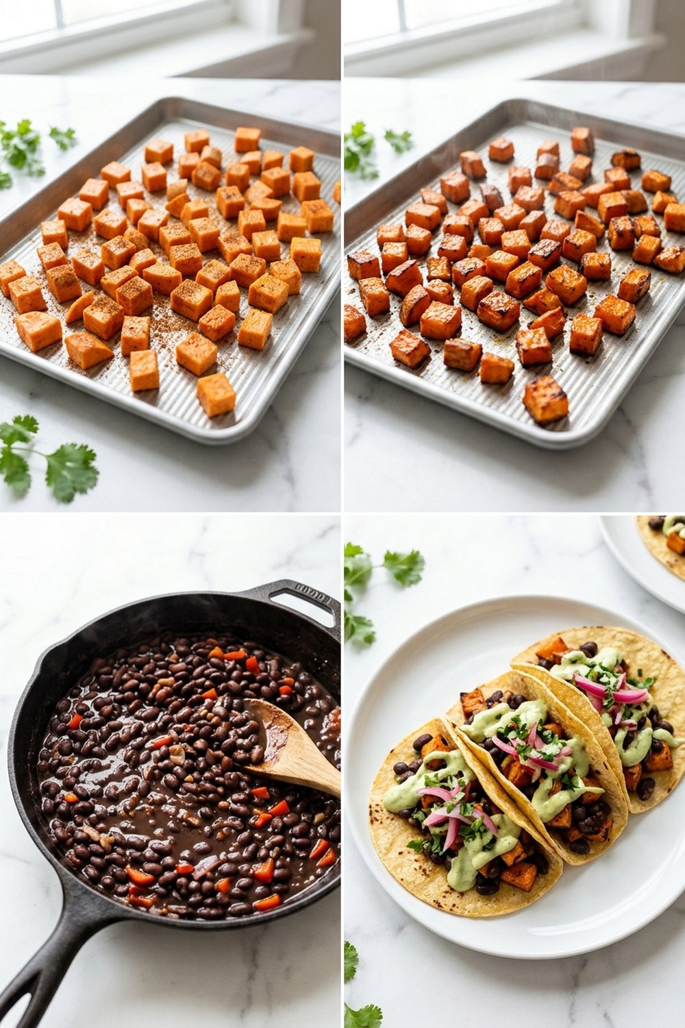 How to make Sweet Potato Black Bean Tacos