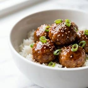 Teriyaki Meatballs hero shot