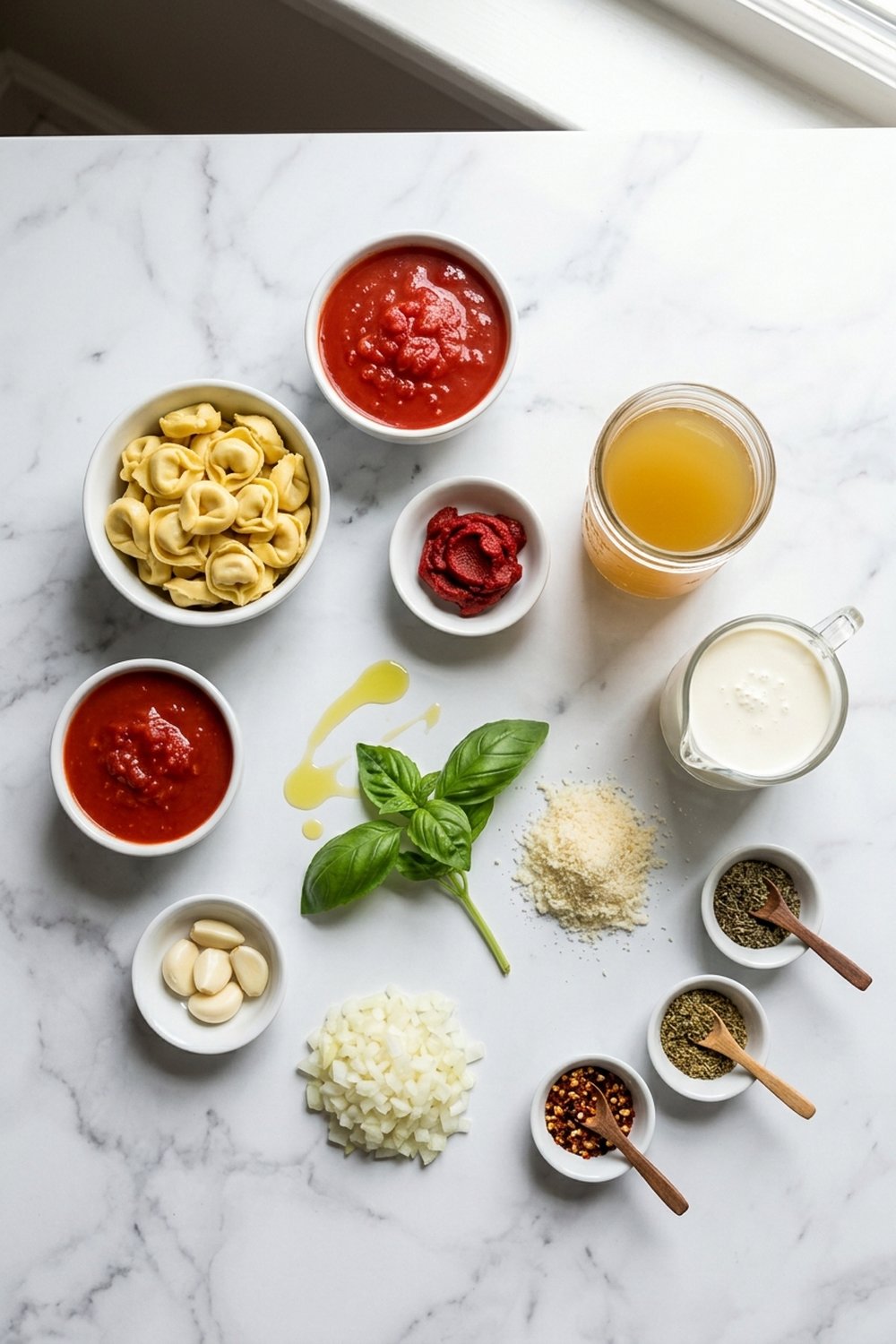 Tomato Tortellini Soup ingredients