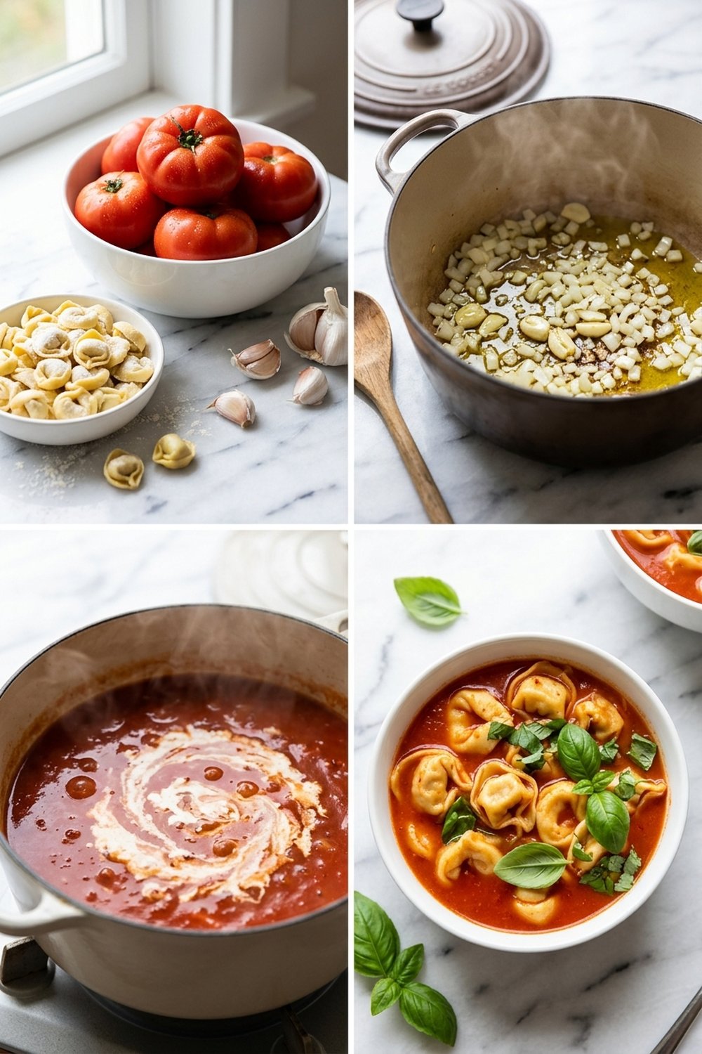 How to make Tomato Tortellini Soup