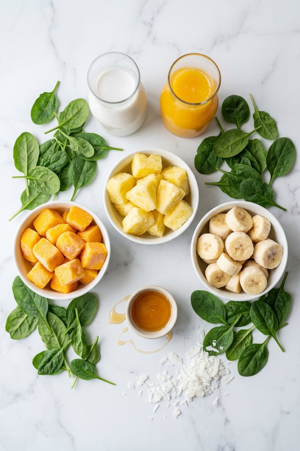 Tropical Green Smoothie ingredients