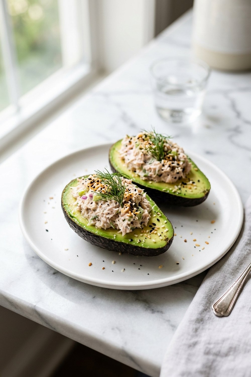 Tuna Stuffed Avocados