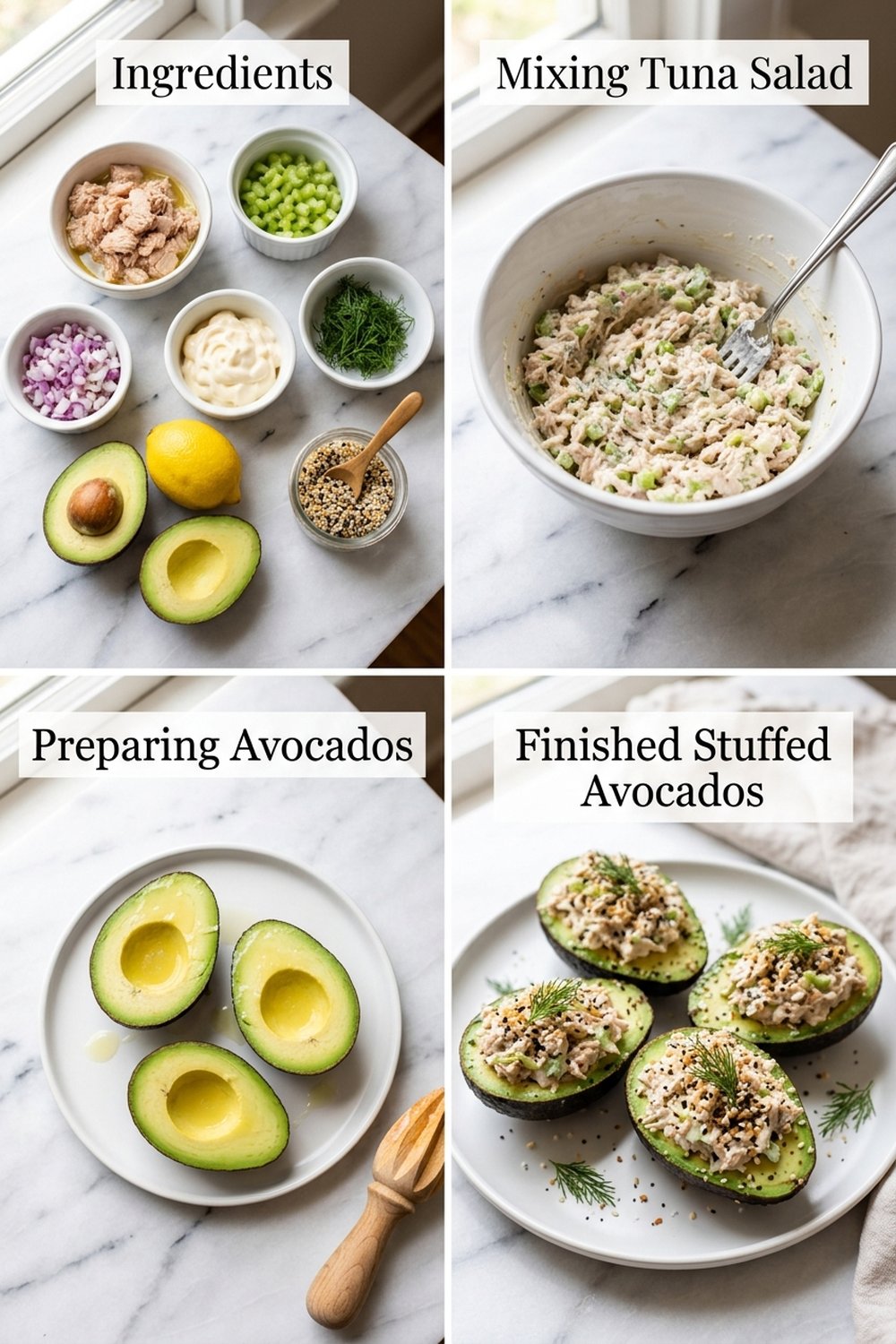 How to make Tuna Stuffed Avocados