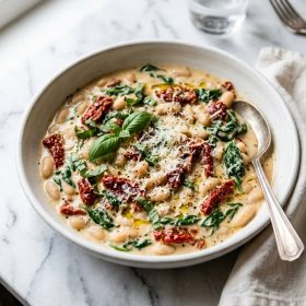 Tuscan White Bean Skillet