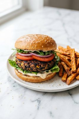 Vegan Black Bean Burgers