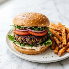 Vegan Black Bean Burgers