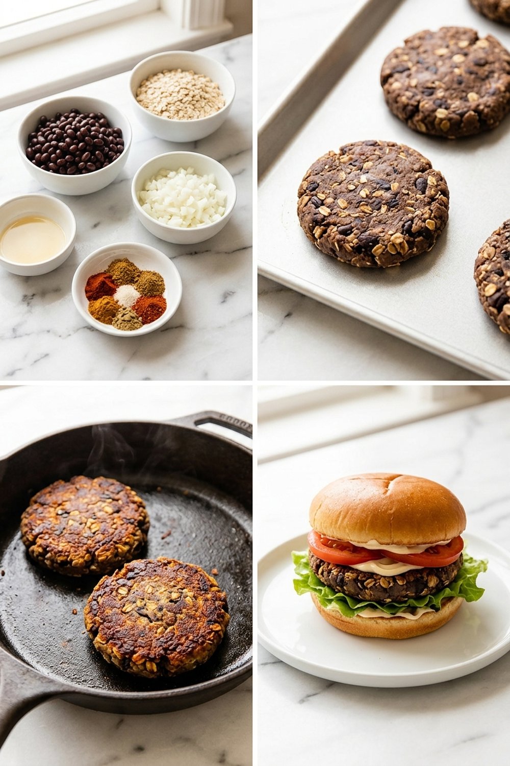 How to make Vegan Black Bean Burgers