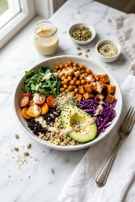 Vegan Buddha Bowl with Tahini Dressing