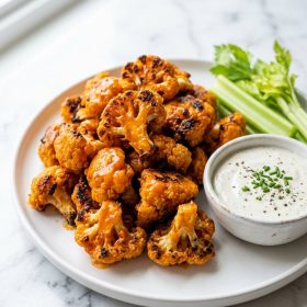 Vegan Buffalo Cauliflower Wings