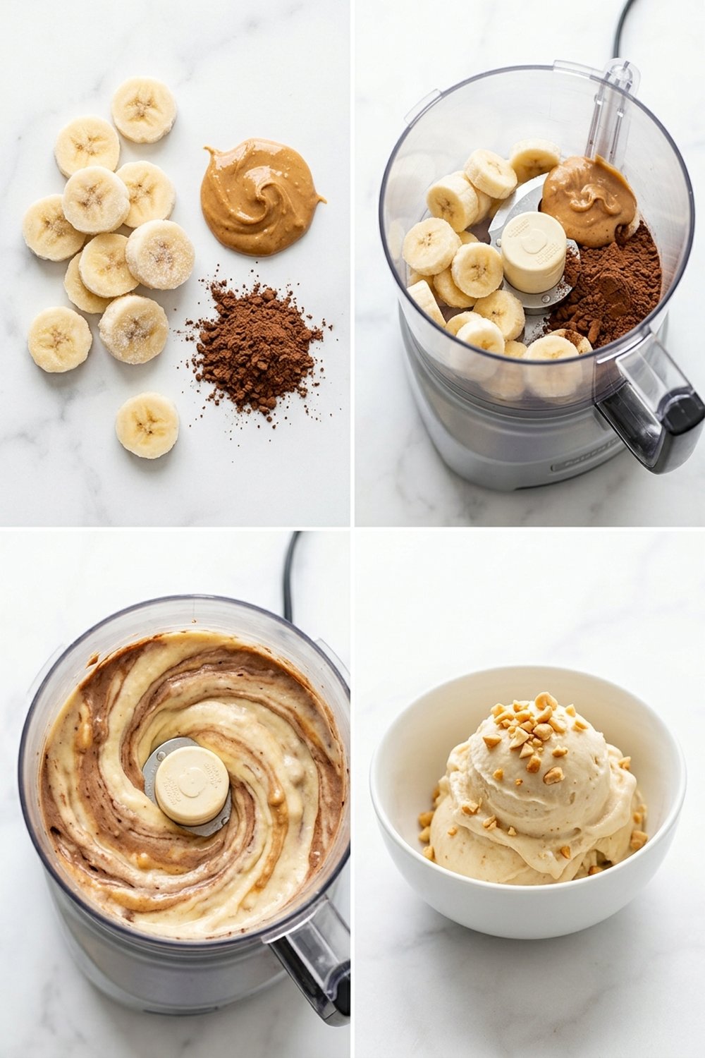 How to make Vegan Chocolate Peanut Butter Banana Ice Cream