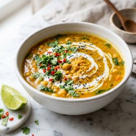 Vegan Coconut Curry Lentil Soup