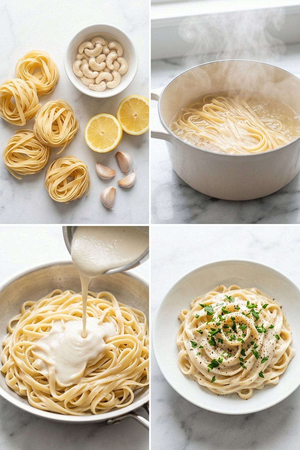 How to make Vegan Creamy Cashew Pasta