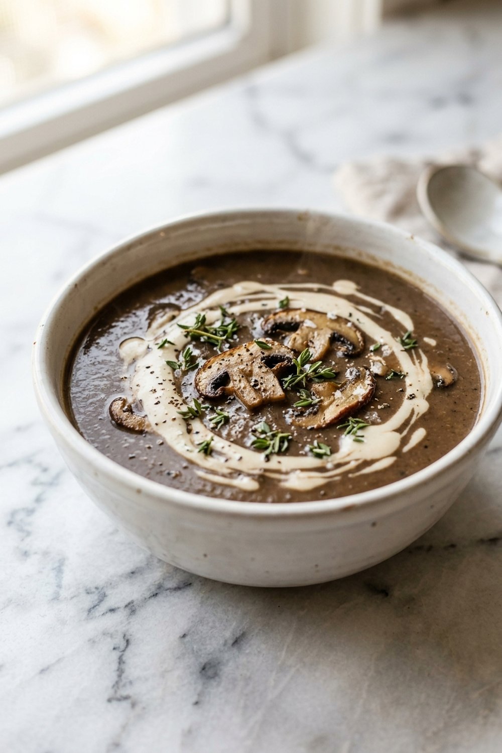 Vegan Creamy Mushroom Soup