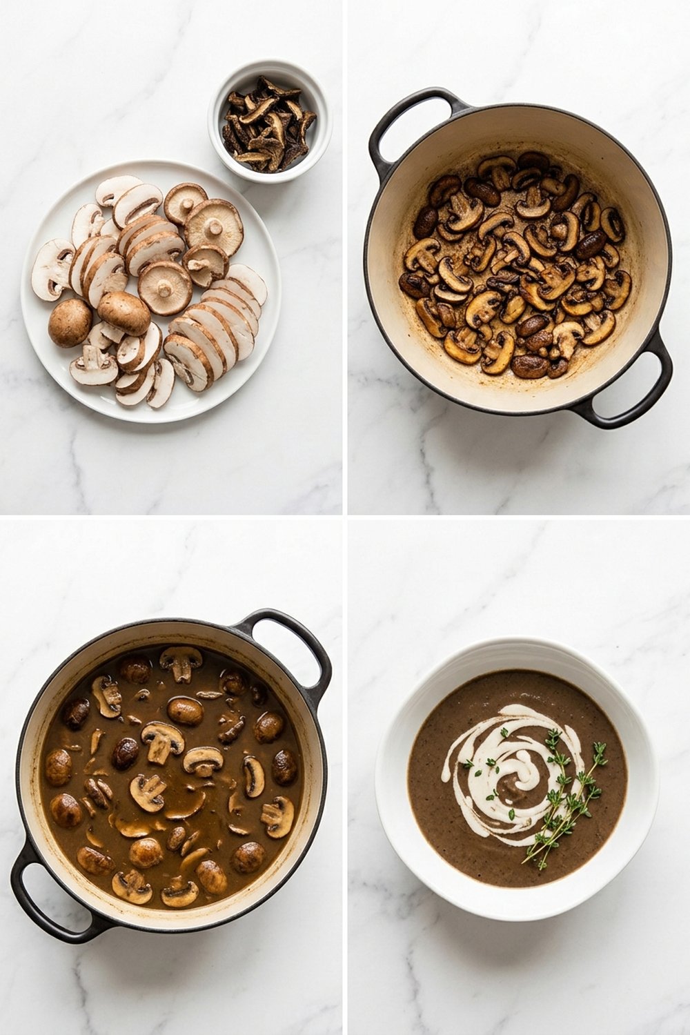 How to make Vegan Creamy Mushroom Soup