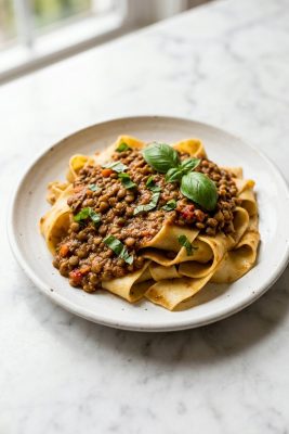 Vegan Lentil Bolognese
