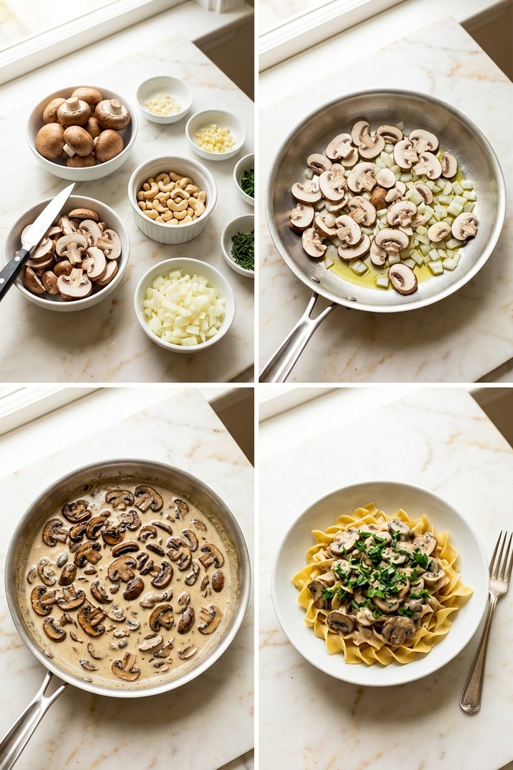 How to make Vegan Mushroom Stroganoff