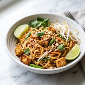 Vegan Pad Thai with Tofu