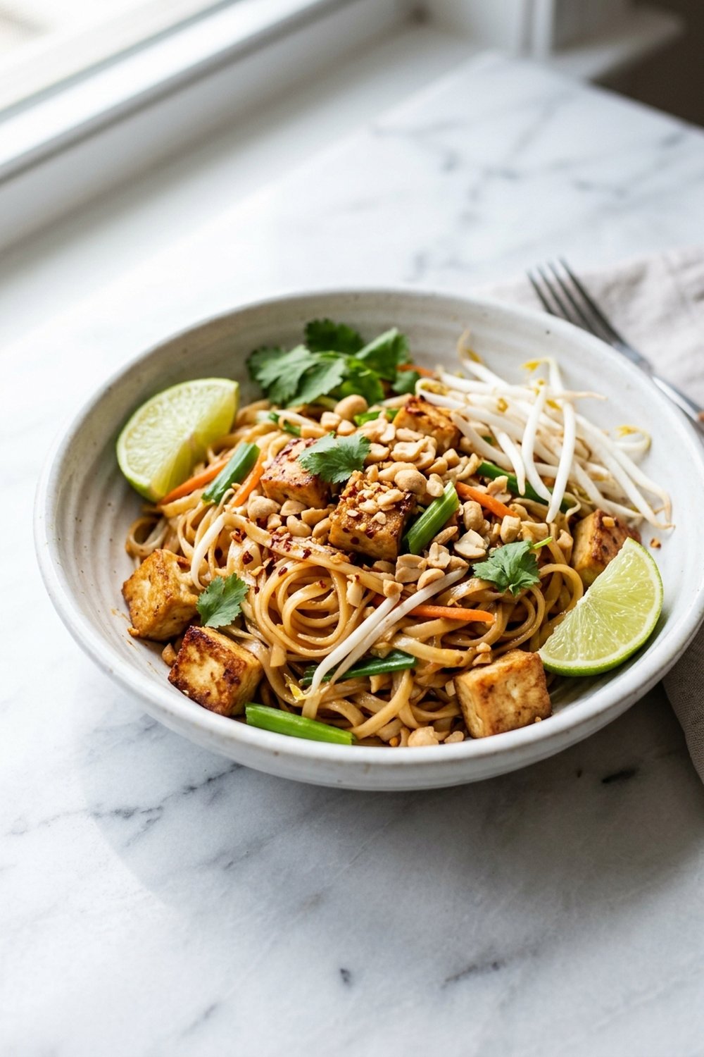 Vegan Pad Thai with Tofu