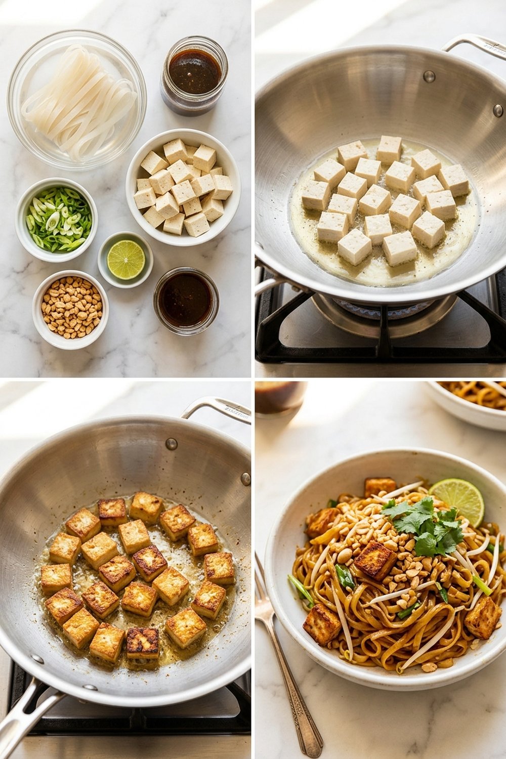 How to make Vegan Pad Thai with Tofu