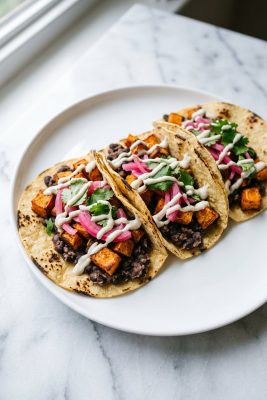 Vegan Sweet Potato Black Bean Tacos