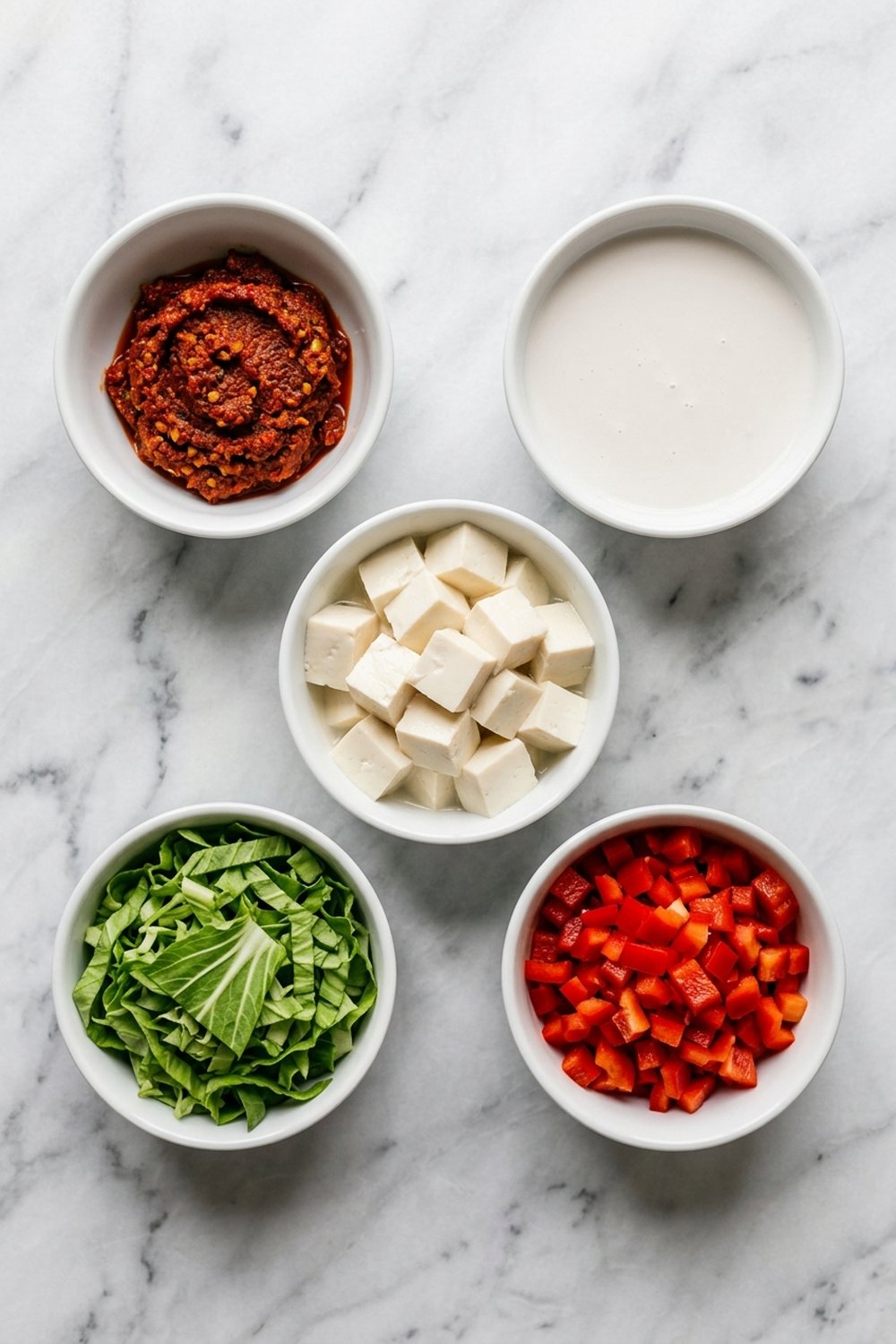 Vegan Thai Red Curry ingredients