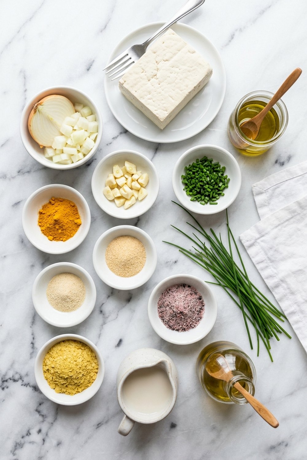 Vegan Tofu Scramble ingredients