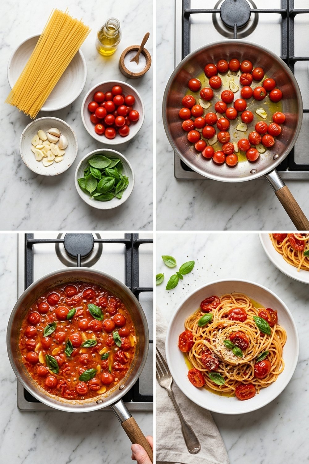 How to make Vegan Tomato Basil Pasta