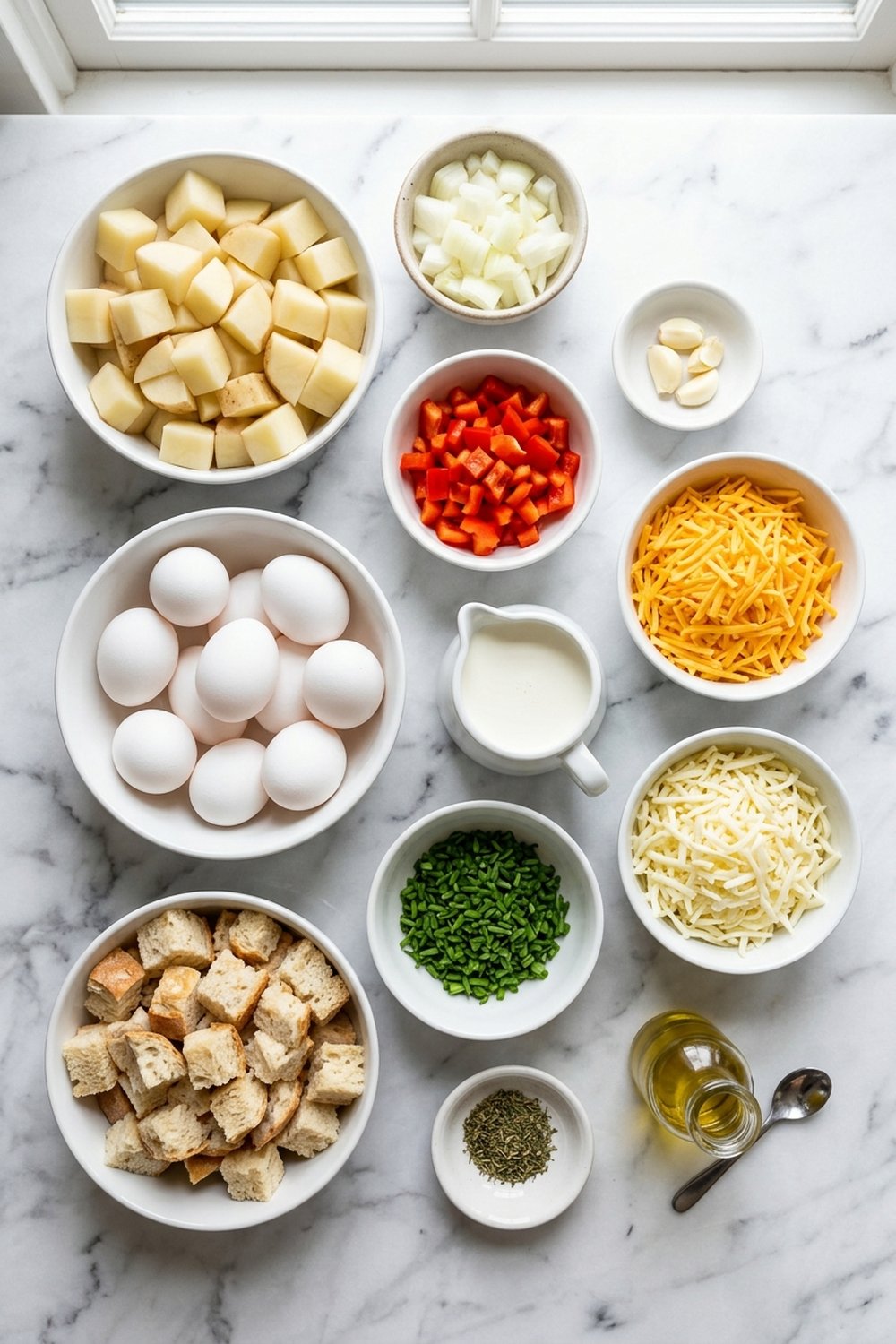 Vegetarian Breakfast Casserole ingredients