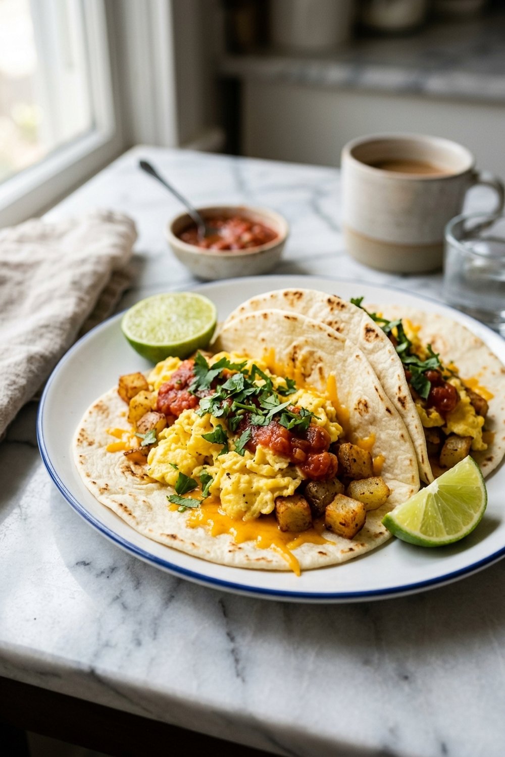 Vegetarian Breakfast Tacos