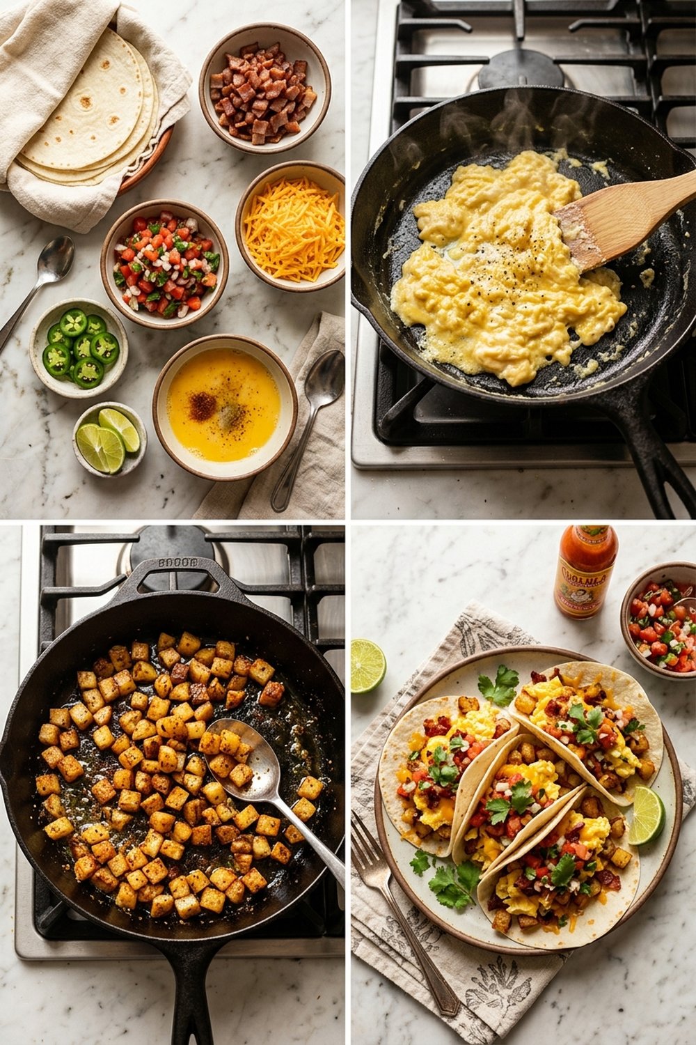 How to make Vegetarian Breakfast Tacos