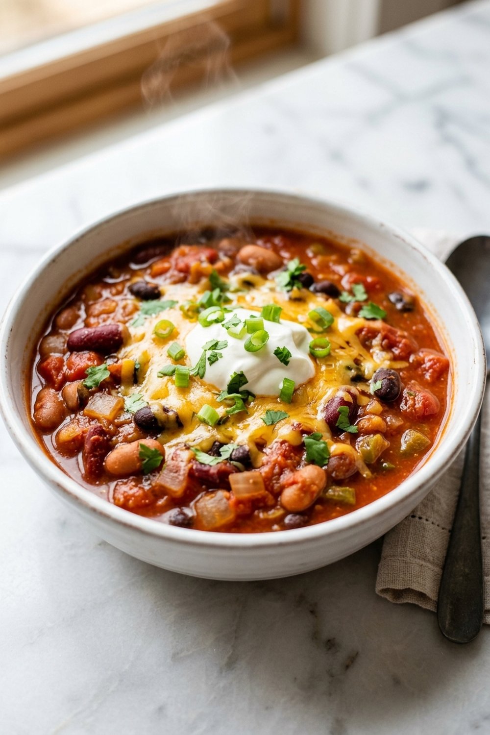 Vegetarian Chili close up