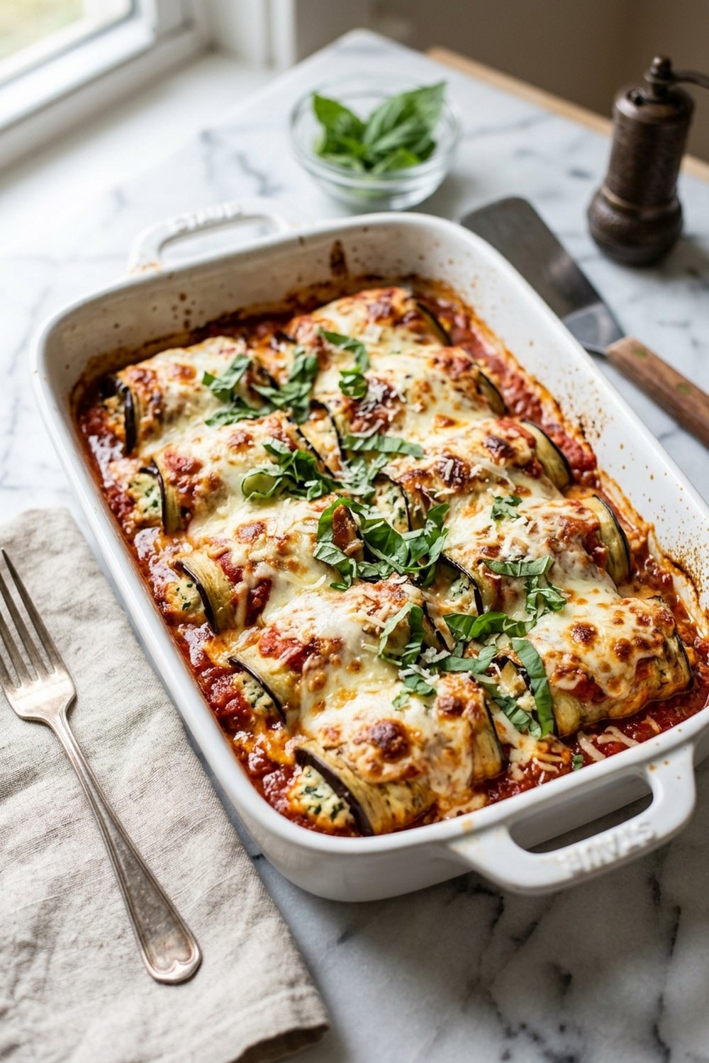 Vegetarian Eggplant Rollatini