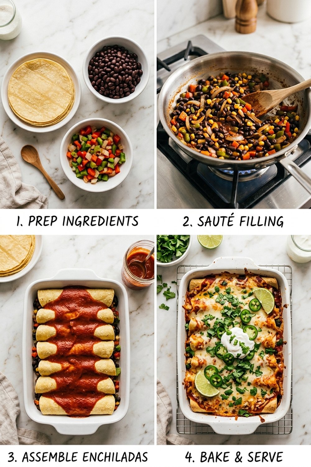 How to make Vegetarian Enchiladas