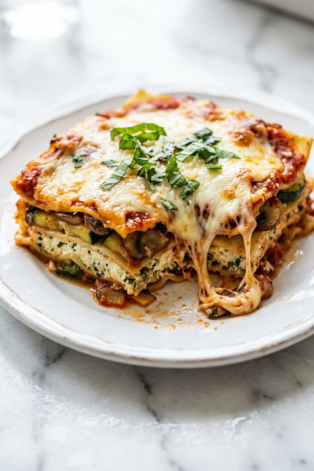 Vegetarian Lasagna close up