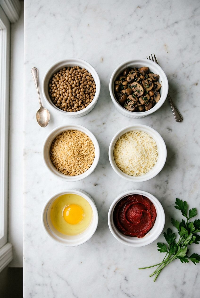 Vegetarian Meatballs ingredients