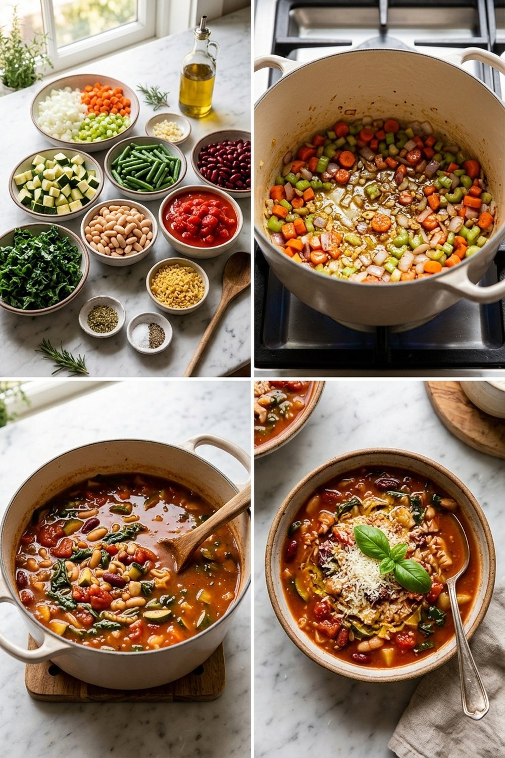 How to make Vegetarian Minestrone Soup
