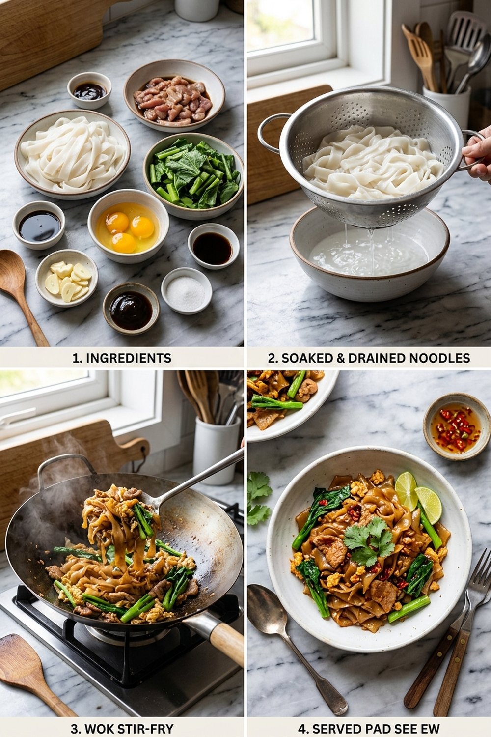 How to make Vegetarian Pad See Ew