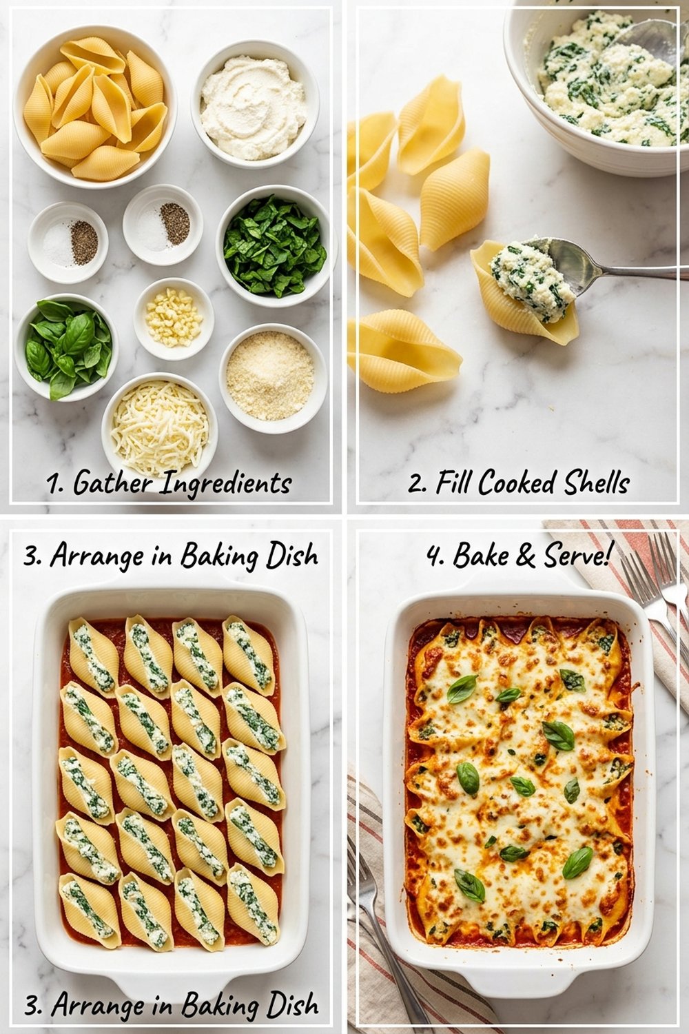 How to make Vegetarian Stuffed Shells