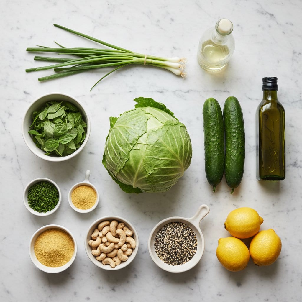 Ingredients for viral TikTok green goddess salad